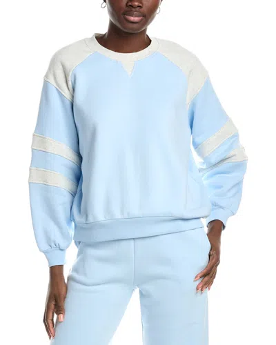 Vintage Havana Fleece Colorblock Sweatshirt In Blue