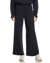 Vintage Havana Fleece Flare Leg Pants In Black