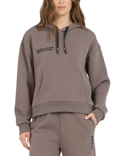 Vintage Havana Fleece Hoodie In Beige