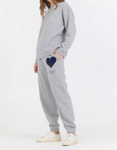 Vintage Havana Fleece Jogger W/patch In Grey