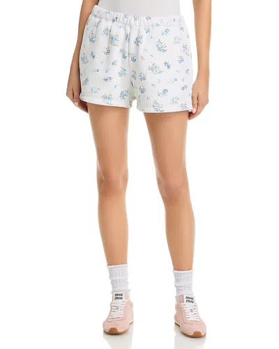 Vintage Havana Floral Print Ditsy Shorts In White