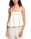Vintage Havana Flowy Linen-blend Tank