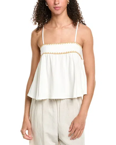 Vintage Havana Flowy Linen-blend Tank