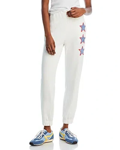 Vintage Havana French Terry Joggers In White