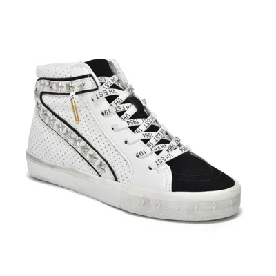 Vintage Havana Gadol High Sneaker Womens White Studded Lifestyle Shoes Rhs4491