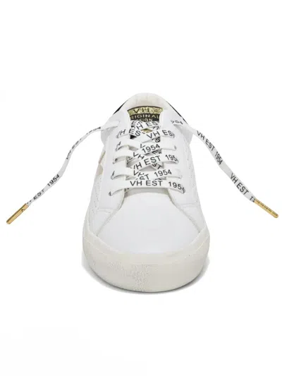 Vintage Havana Gadol Ro Dotted Sneaker With Metallic Gold Star In White