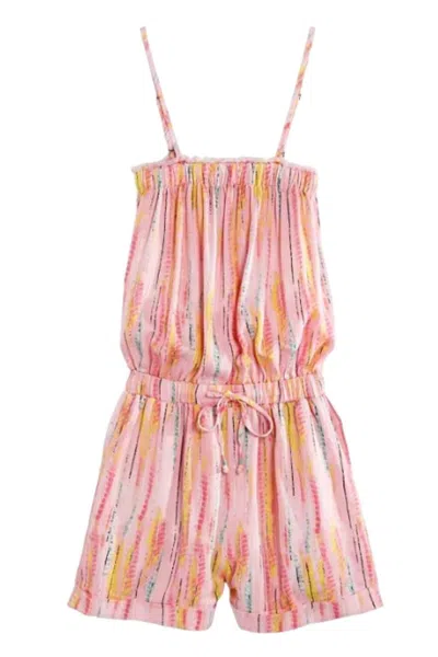 Vintage Havana Kids' Girl's Fruity Tie Dye Romper In Multi