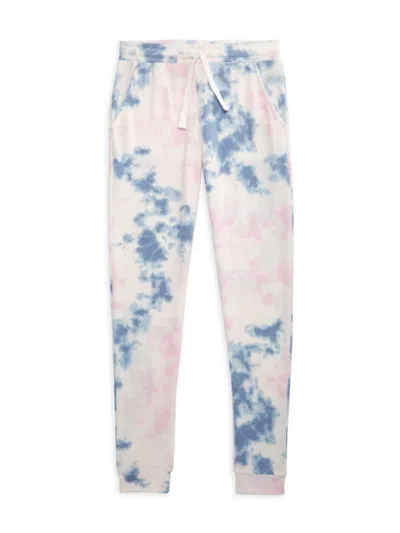 Vintage Havana Kids' Girl's Hacci Tie Dye Joggers In Sunrise