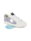 Vintage Havana Kids' Girl's Joyce Glitter Star Sneakers In White Glitter Pop