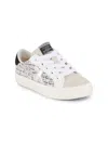Vintage Havana Kids' Girl's Joyce Low Top Star Sneakers In Grey Tweed