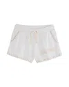 Vintage Havana Girls' Embroidery Hamptons Shorts - Big Kid In White