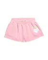 Vintage Havana Girls' Heart & Stripes Shorts - Big Kid In Blossom Pink