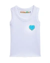 VINTAGE HAVANA GIRLS' RIBBED HEART TANK TOP - BIG KID