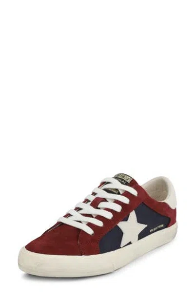 Vintage Havana Grande Low Lace Up Sneaker In Burgundy