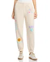 Vintage Havana Surf Wash Patches Joggers In Heather Oatmeal Multi In Oatmeal