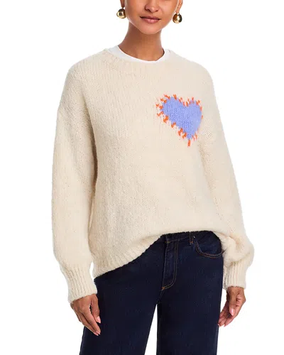 Vintage Havana Heart Sweater In Sand