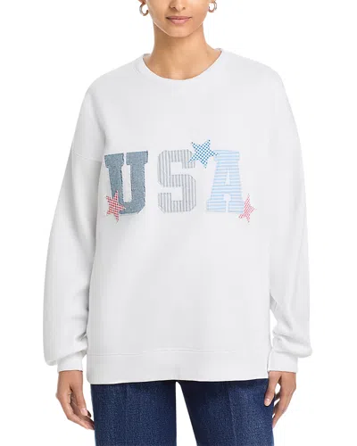 Vintage Havana Heavy Surfwash Crewneck Applique Sweatshirt In Multi