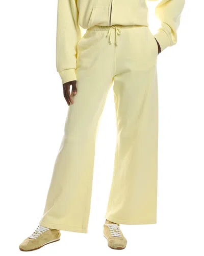 Vintage Havana Heavyweight Garment Wide Leg Pant In Yellow
