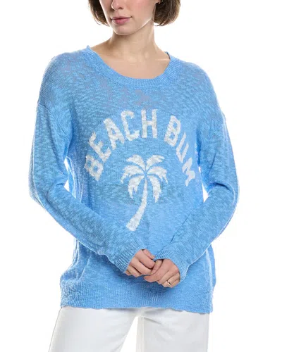 Vintage Havana Jacquard Slub Sweater In Blue