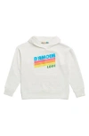 Vintage Havana Kids' Amour Love Cloud Graphic Hoodie In Heather Grey
