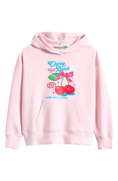 Vintage Havana Kids' Amour Love Cloud Graphic Hoodie In Hibiscus Pink