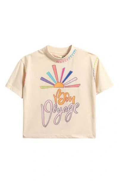 Vintage Havana Kids' Bon Voyage Stitch Boxy Graphic T-shirt In Neutral