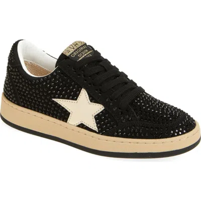 Vintage Havana Kids' Bravo Rhinestone Sneaker In Black