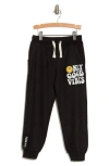 Vintage Havana Kids' Burnout Fleece Joggers In Black