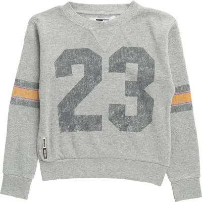 Vintage Havana Kids' Burnout Football Sweatshirt In Grey