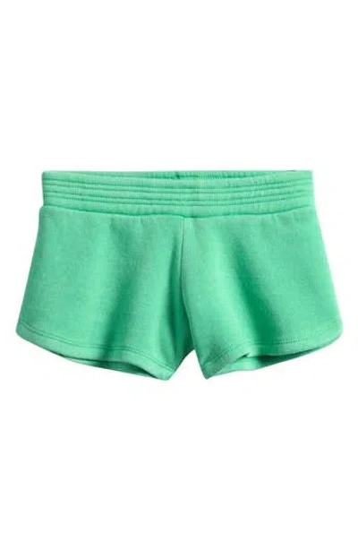 Vintage Havana Kids' Burnout Shorts In Green