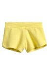 Vintage Havana Kids' Burnout Shorts In Yellow
