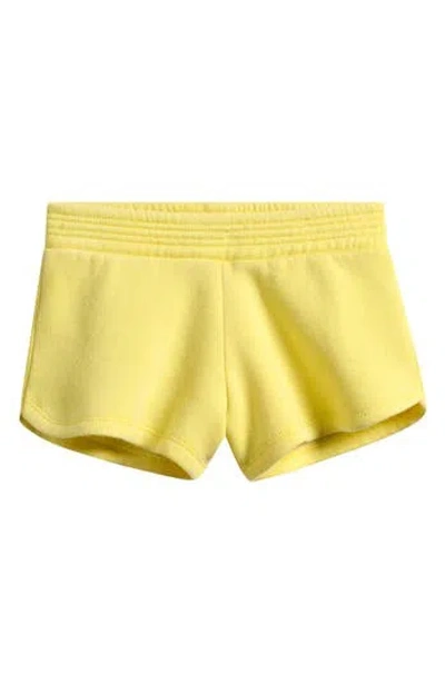 Vintage Havana Kids' Burnout Shorts In Yellow