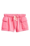 Vintage Havana Kids' Cargo Pocket Shorts In Pink