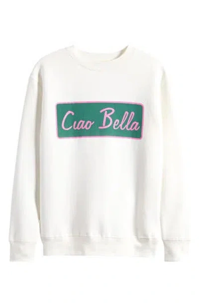 Vintage Havana Kids' Ciao Bella Sweatshirt In White