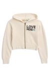 Vintage Havana Kids' Cropped Zip Hoodie In Neutral