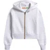 Vintage Havana Kids' Cropped Zip-up Hoodie In Gray