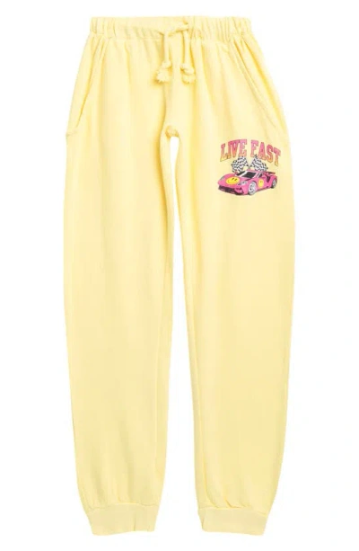 Vintage Havana Kids' French Terry Joggers In Citrus