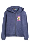 Vintage Havana Kids' Full Zip Hoodie In Blue