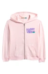 Vintage Havana Kids' Full Zip Hoodie In Paradise Pink