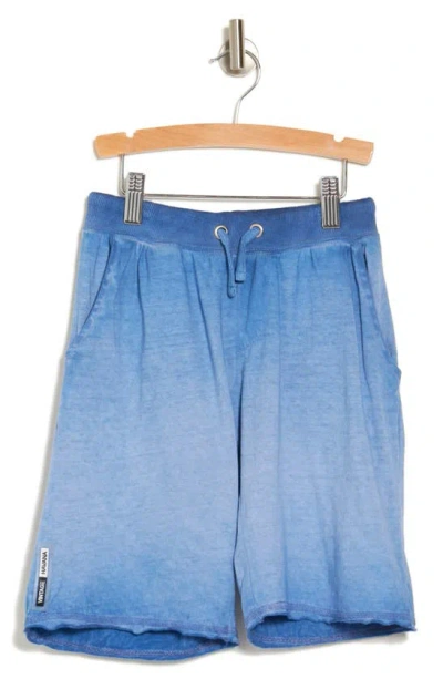 Vintage Havana Kids' Garment Dyed Shorts In Washed Royal