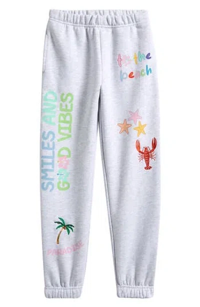 Vintage Havana Kids' Happy Place Burnout Joggers In Gray