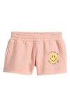 Vintage Havana Kids' Island Peach Burnout Pull-on Shorts In Pink