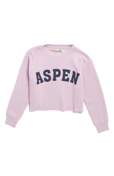 Vintage Havana Kids' Long Sleeve Thermal Graphic T-shirt In Lilac