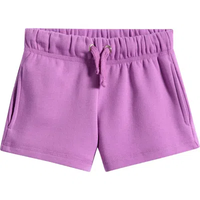 Vintage Havana Kids' Raw Edge Shorts In Purple
