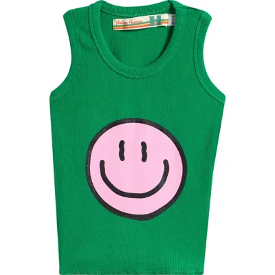 Vintage Havana Kids' Rib Graphic Tank In Green