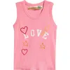 Vintage Havana Kids' Rib Graphic Tank In Pink