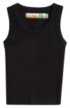 Vintage Havana Kids' Rib Tank In Black