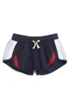 Vintage Havana Kids' Ringer Tape Shorts In Navy