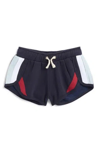 Vintage Havana Kids' Ringer Tape Shorts In Navy