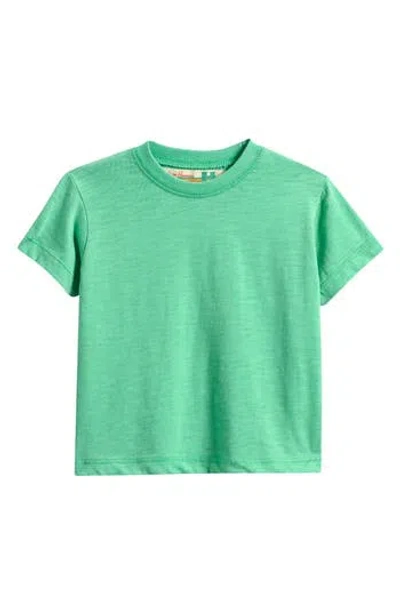 Vintage Havana Kids' Slub Crewneck T-shirt In Green